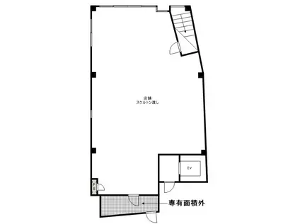 浜勇ビル(ワンルーム/1階)の間取り写真