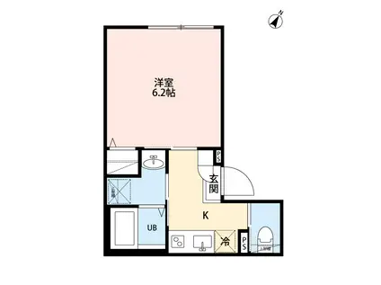 ROBOT HOME 東浦和Ⅱ(1K/2階)の間取り写真