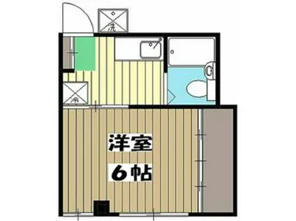 ドミールケイ(1K/3階)の間取り写真