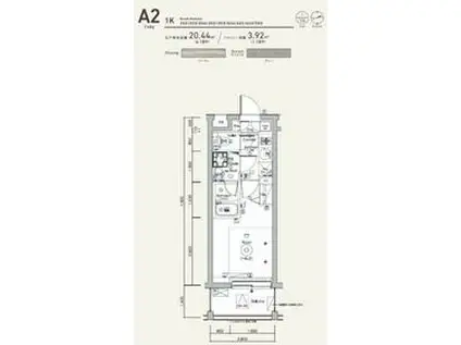 SYFORME TOGOSHI-KOENⅡ(1K/4階)の間取り写真