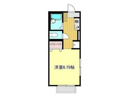 ラルシェ壱番館(1K/2階)の間取り写真