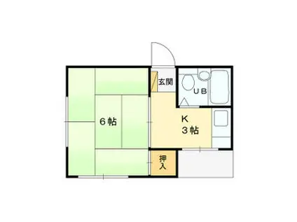 ブリリアンハイツ(1K/1階)の間取り写真