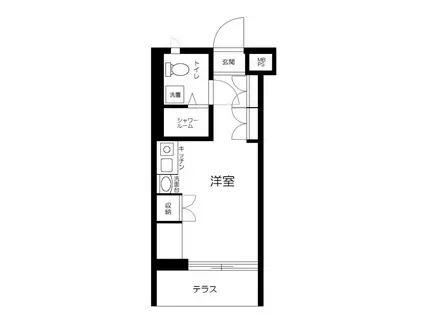 サポーレ阿佐谷(ワンルーム/1階)の間取り写真