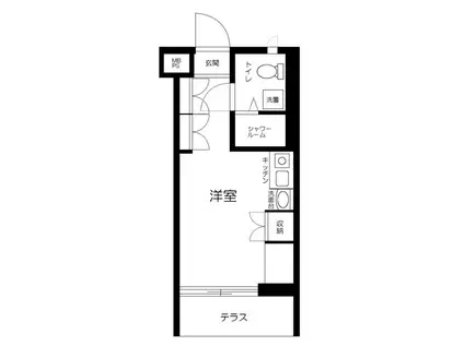 サポーレ阿佐谷(ワンルーム/1階)の間取り写真
