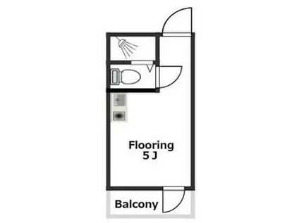 トップルーム品川(ワンルーム/4階)の間取り写真