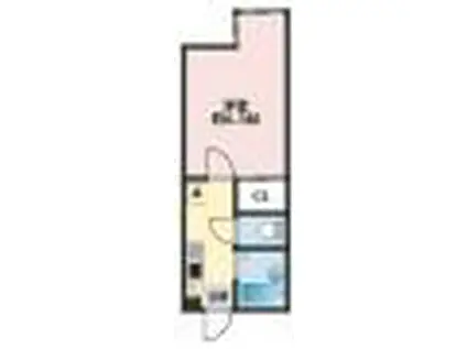 サザンテラス茅ヶ崎(1K/1階)の間取り写真