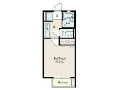 プレーン上大岡(1K/2階)の間取り写真