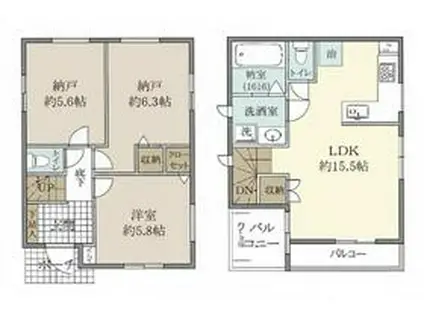 京浜東北・根岸線 赤羽駅 徒歩13分 1階建 築2年(3LDK)の間取り写真