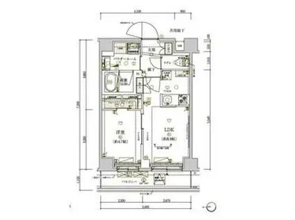 メインステージ東武練馬(1LDK/6階)の間取り写真