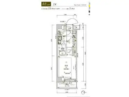 メインステージ東武練馬(1K/4階)の間取り写真