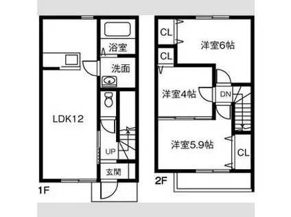 サウスコート(3LDK)の間取り写真