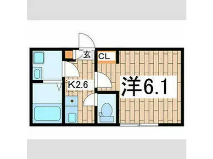 MAISON LEO Ⅰ(1K/2階)の間取り写真