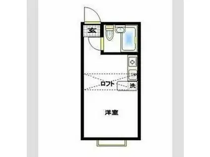 ベルピア・北松戸第2(ワンルーム/2階)の間取り写真