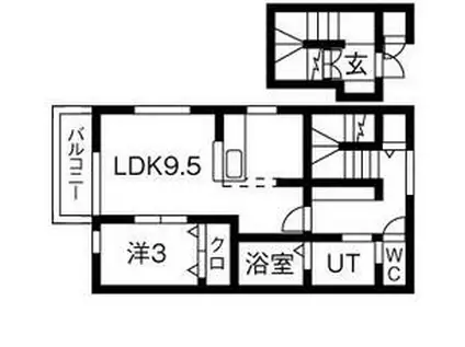 レフィーナ レステ(1LDK/2階)の間取り写真