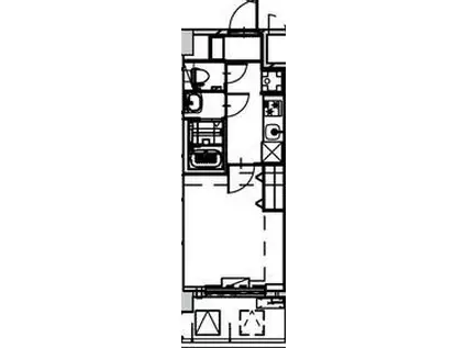 ALIVIS SHIMO-SHINJO SOL TERRAC(1K/2階)の間取り写真
