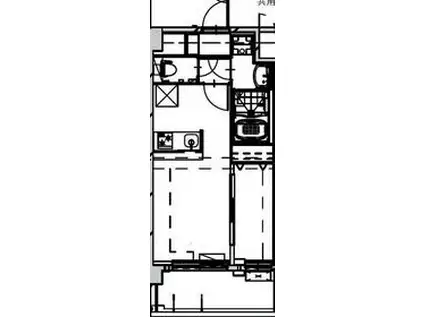 ALIVIS SHIMO-SHINJO SOL TERRAC(1LDK/2階)の間取り写真