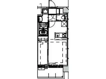ALIVIS SHIMO-SHINJO SOL TERRAC(1LDK/3階)の間取り写真