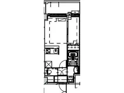 ALIVIS SHIMO-SHINJO SOL TERRAC(1LDK/4階)の間取り写真