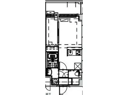 ALIVIS SHIMO-SHINJO SOL TERRAC(1LDK/4階)の間取り写真