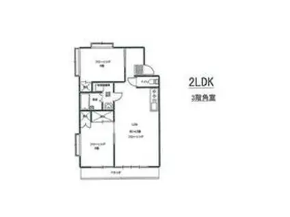コーポ86(2LDK/3階)の間取り写真