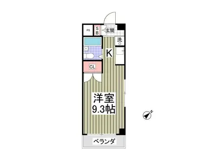 アネックス和総(ワンルーム/2階)の間取り写真