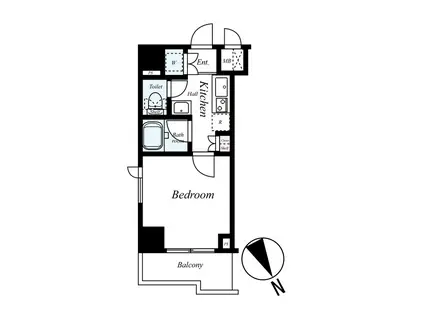 ルーブル仲六郷弐番館(1K/6階)の間取り写真