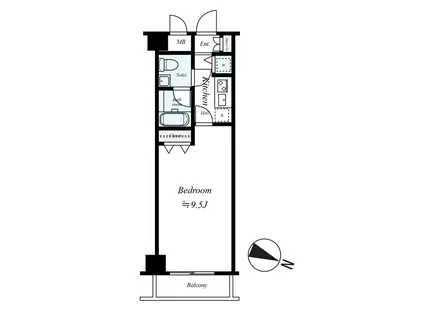 THE GRANDE REGALO(1K/6階)の間取り写真