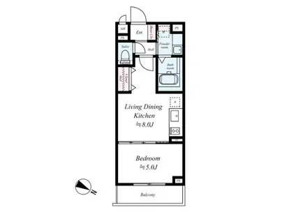 プレールドゥーク練馬2(1LDK/2階)の間取り写真