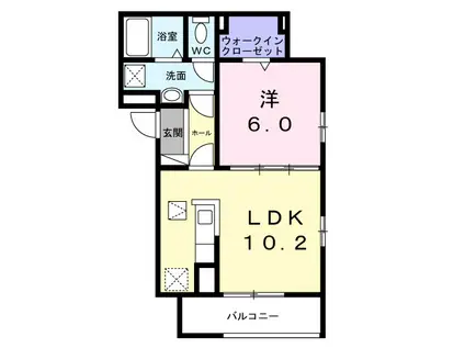 東武伊勢崎・大師線 梅島駅 徒歩17分 3階建 新築(1LDK/1階)の間取り写真