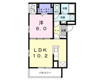 東武伊勢崎・大師線 梅島駅 徒歩17分 3階建 新築(1LDK/3階)の間取り写真
