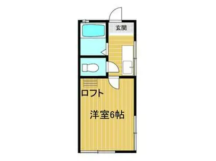 ウォールデン成島(1K/2階)の間取り写真