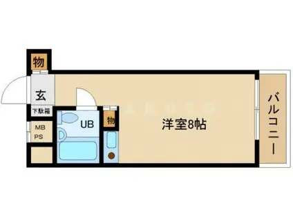 シンコーメゾン扇町(ワンルーム/6階)の間取り写真