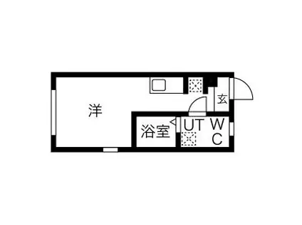 FOUR新板橋(ワンルーム/4階)の間取り写真