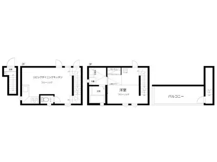 BEテラス中野富士見町(1LDK/2階)の間取り写真