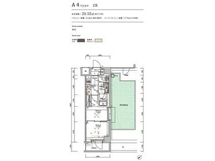 SYFORME KAWASAKI-IKEDA(2K/4階)の間取り写真