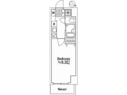SIN-CITY本蓮沼BELL GRADE(1K/9階)の間取り写真