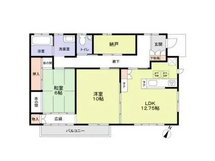 東武鉄道野田線 新柏駅 徒歩7分 1階建 築17年(2SLDK)の間取り写真