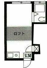 メープルタウン(ワンルーム/1階)の間取り写真