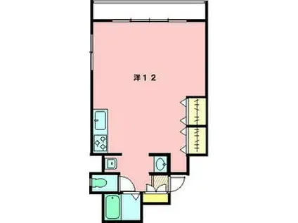 田中ビル(ワンルーム/3階)の間取り写真