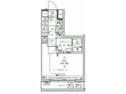 MAXIV西川口SC(1K/6階)の間取り写真
