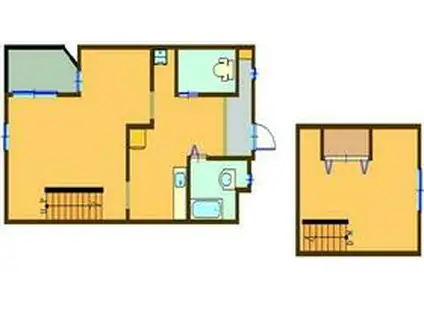 IS COURT(1K/2階)の間取り写真