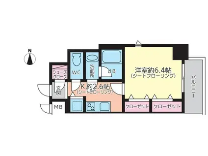 AVANTI ATSUTA(1K/8階)の間取り写真