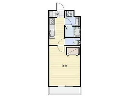 東海道本線 浜松駅 バス乗車時間：31分 三方原営業所バス停で下車 徒歩10分 3階建 築27年(1K/2階)の間取り写真