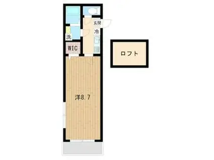 COMFORTIA高坂(1K/2階)の間取り写真