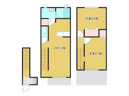 シャルマンタツミ(2LDK)の間取り写真