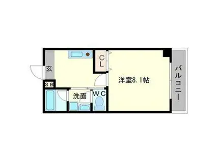 グリーンハイツ豊川2(1K/3階)の間取り写真