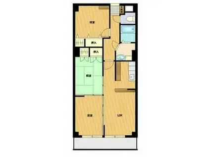 リバティ(3LDK/3階)の間取り写真