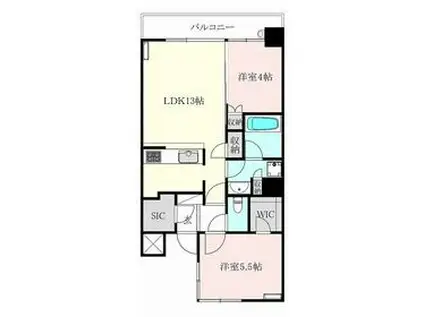 シティハウス草加(2LDK/7階)の間取り写真