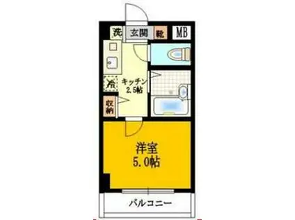 エポック.ASA(1K/3階)の間取り写真