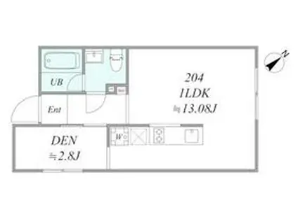 PONANT IKEBUKURO(1LDK/2階)の間取り写真